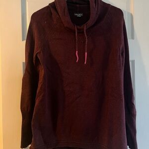 Eddie Bauer Maroon Cowl Neck Sweater